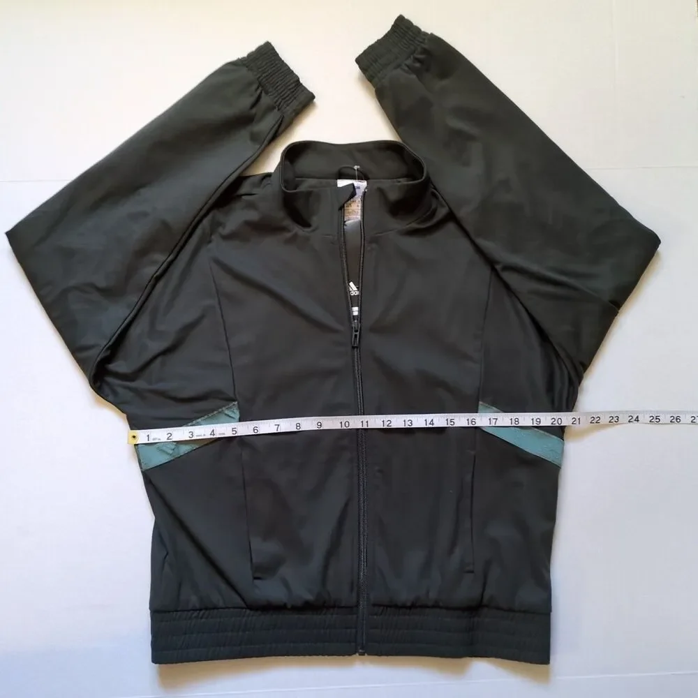 Adidas Track Jacket Olive Green Womens‎ XS Zoe Saldana Legacy Streetwear Gym Run